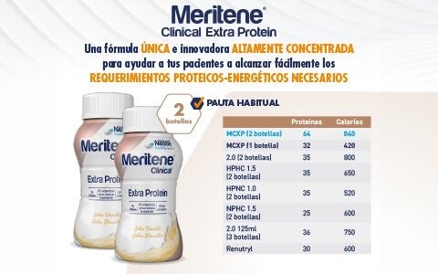 Descubre la pauta habitual de Meritene® Clinical Extra Protein